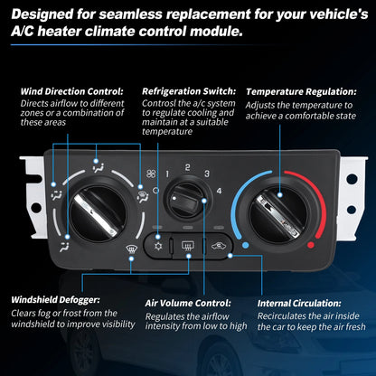 A/C Heater Climate Control Module Panel for Chevrolet Cobalt (2005-2010)
