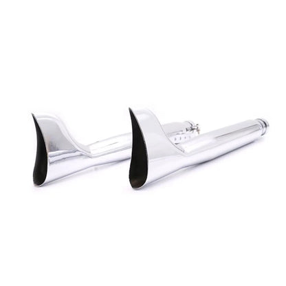 Motorcycle Exhaust Pipe Fish Tail for Bobber Chopper Cafe Racer