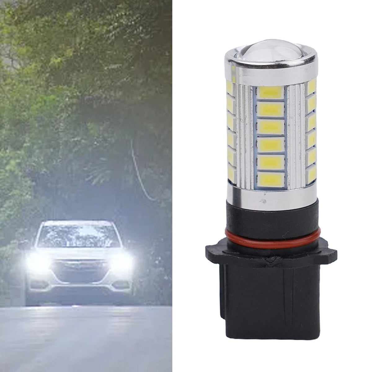 2 x LED Bulb Fog Lamp Daytime Running Light DRL White 12-24V for Mazda