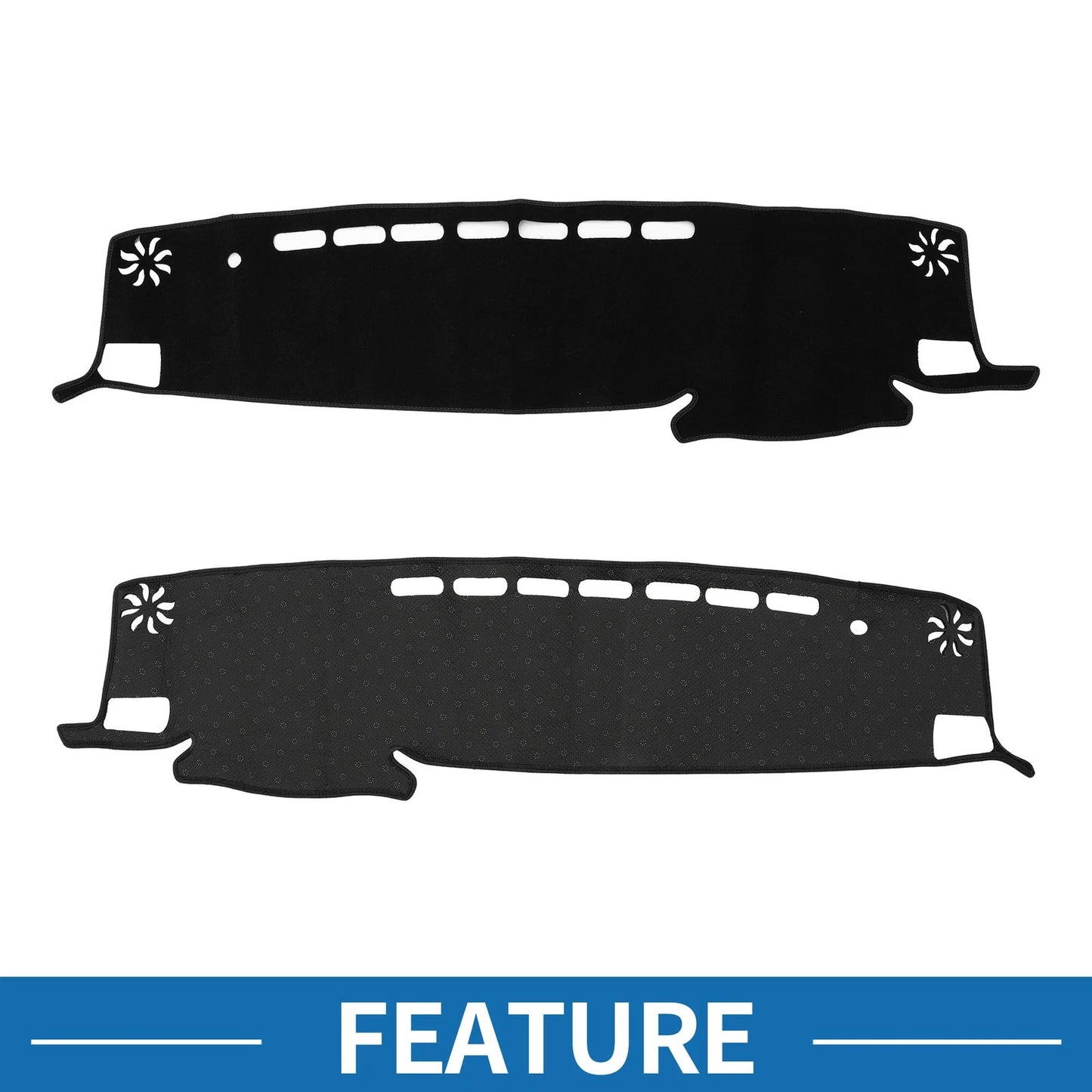 Dashboard Cover Mat for Toyota Highlander Accessories (2021-2024) Black