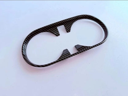 Fiber Look Front Water Cup Holder Frame Cover Trim for Chevrolet Colorado (2023-2025)