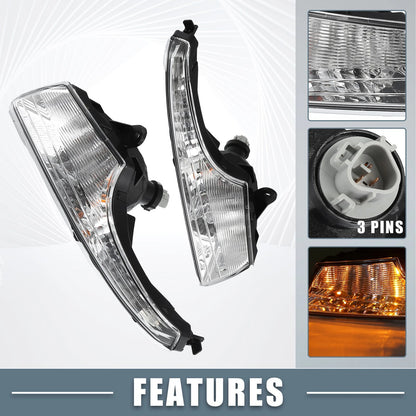 Pair Daytime Running Lights for Nissan Altima Teana (2013-2015) Amber