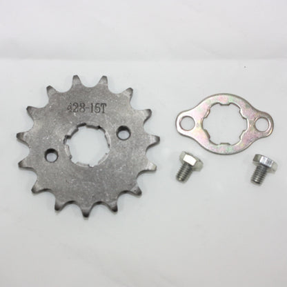 20mm 15T Front Sprocket for PIT TRAIL QUAD DIRT BIKE ATV BUGGY