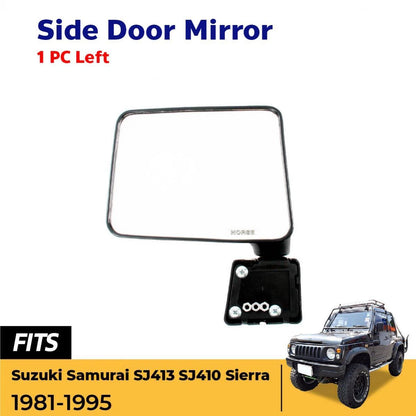 Side Door Mirror LH Fits Suzuki Jeep Caribian Sierra SJ413 SJ410 1981-98 D06