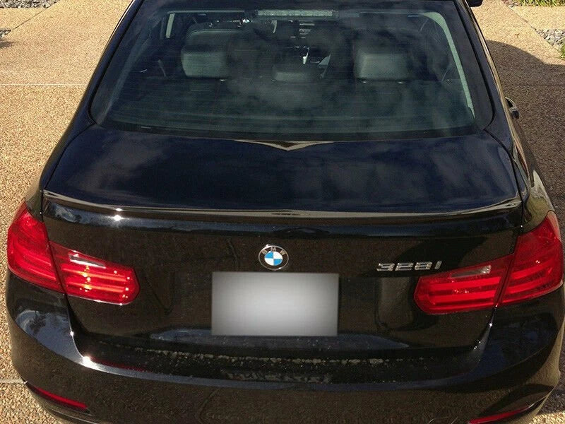Boot Lip Spoiler for BMW 3 Series F30 (2012-2018) - Black
