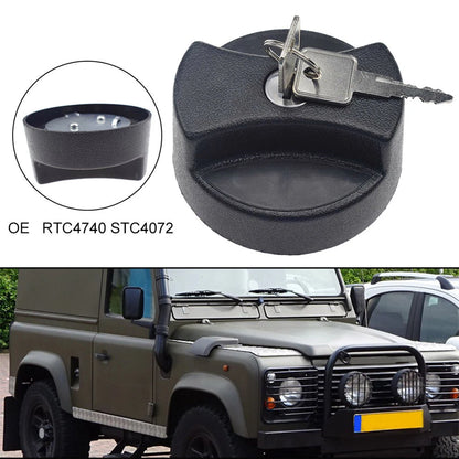 Fuel Filler Gas Tank Cap w/ 2 Keys for Land Rover Defender (1990-2016)