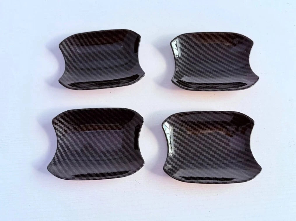 Carbon Fiber Look Door Handle Bowl Cover Trim for 2023-2025 Chevrolet Colorado
