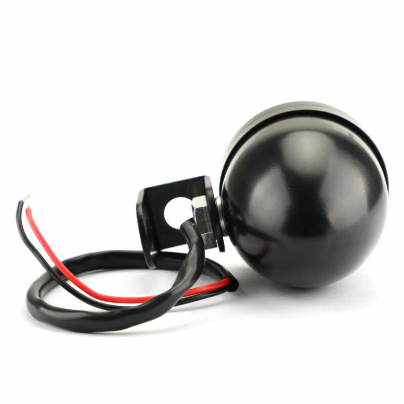 2 x Universal Black Mini Turn Signal Lights for Vintage Motorcycle