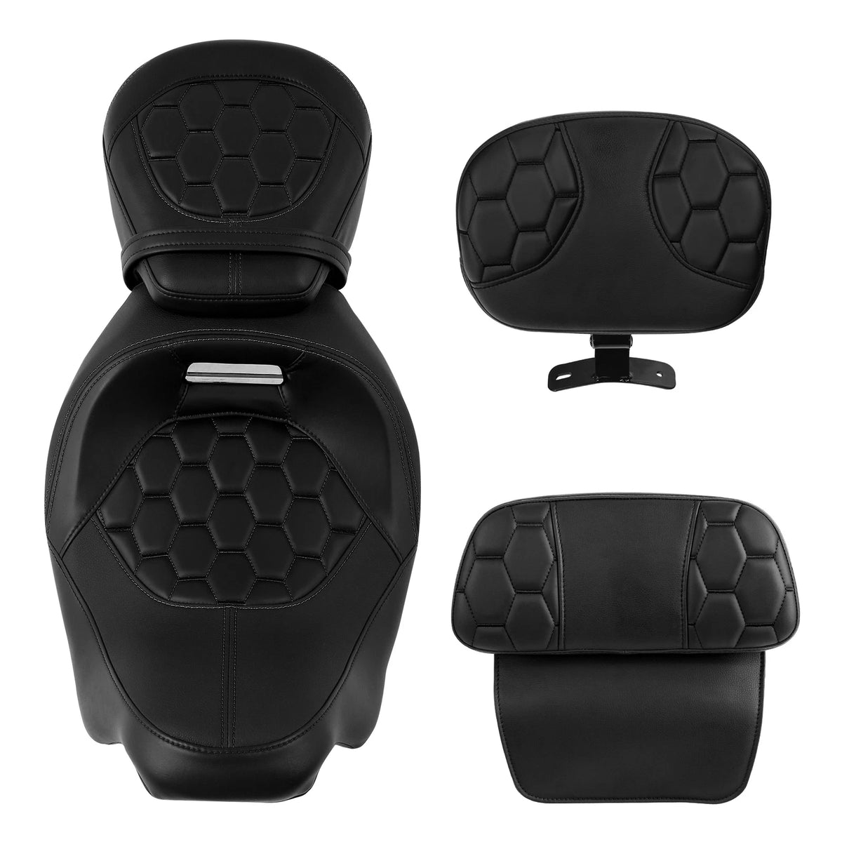 Rider & Passenger Seats & Backrest Pad for Harley CVO Road Glide (2014-2023)