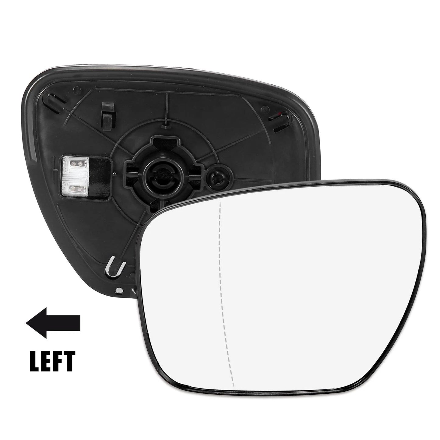 Heated Left Side Mirror Glass Replacement for Mazda 5 CX-7 CX-9 (2007-2015)