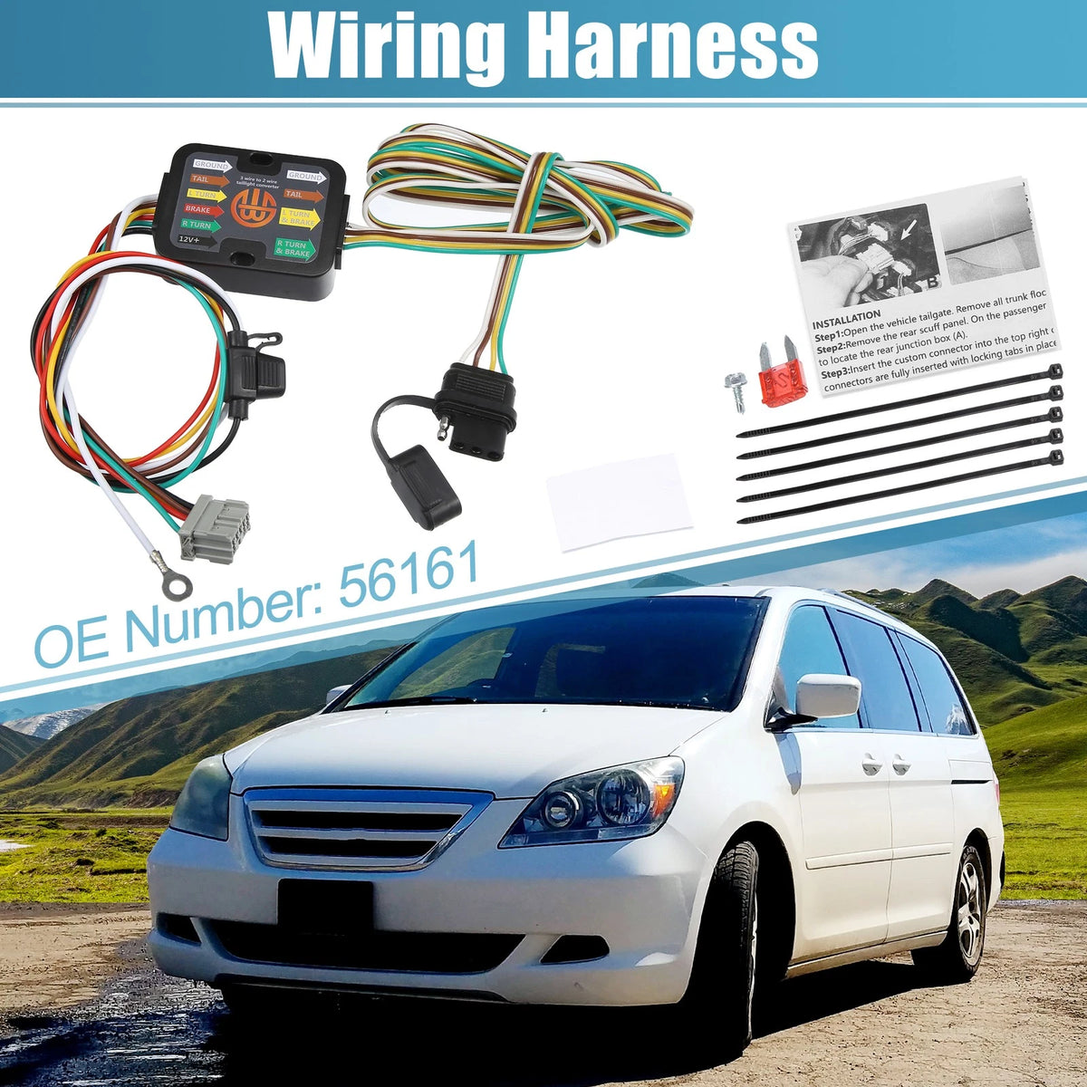 4-Pin Trailer Wiring Harness for Honda Odyssey (2005-2010)