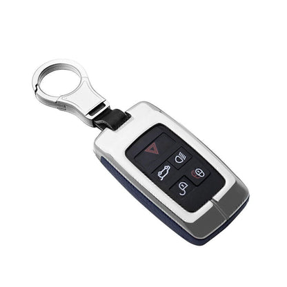 Leather Key Fob Shell Case Cover for Land Rover Discovery, Range Rover, Jaguar