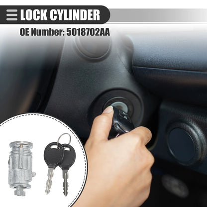 Ignition Switch Lock Cylinder with 2 Keys for Dodge Dakota
