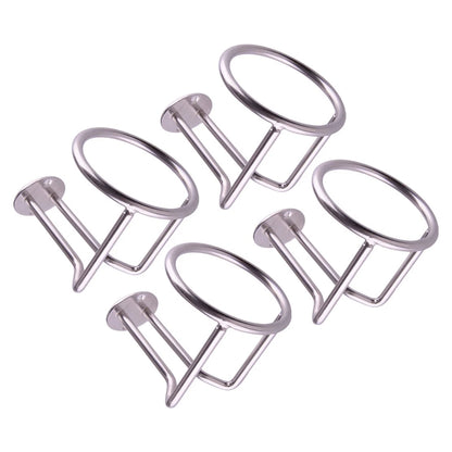 4 x Stainless Steel Drink Holder for Marine Yacht Truck RV Car