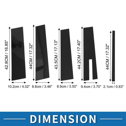 9 Pcs Black Door Pillar Window Trim for Ford Flex (2009-2015)