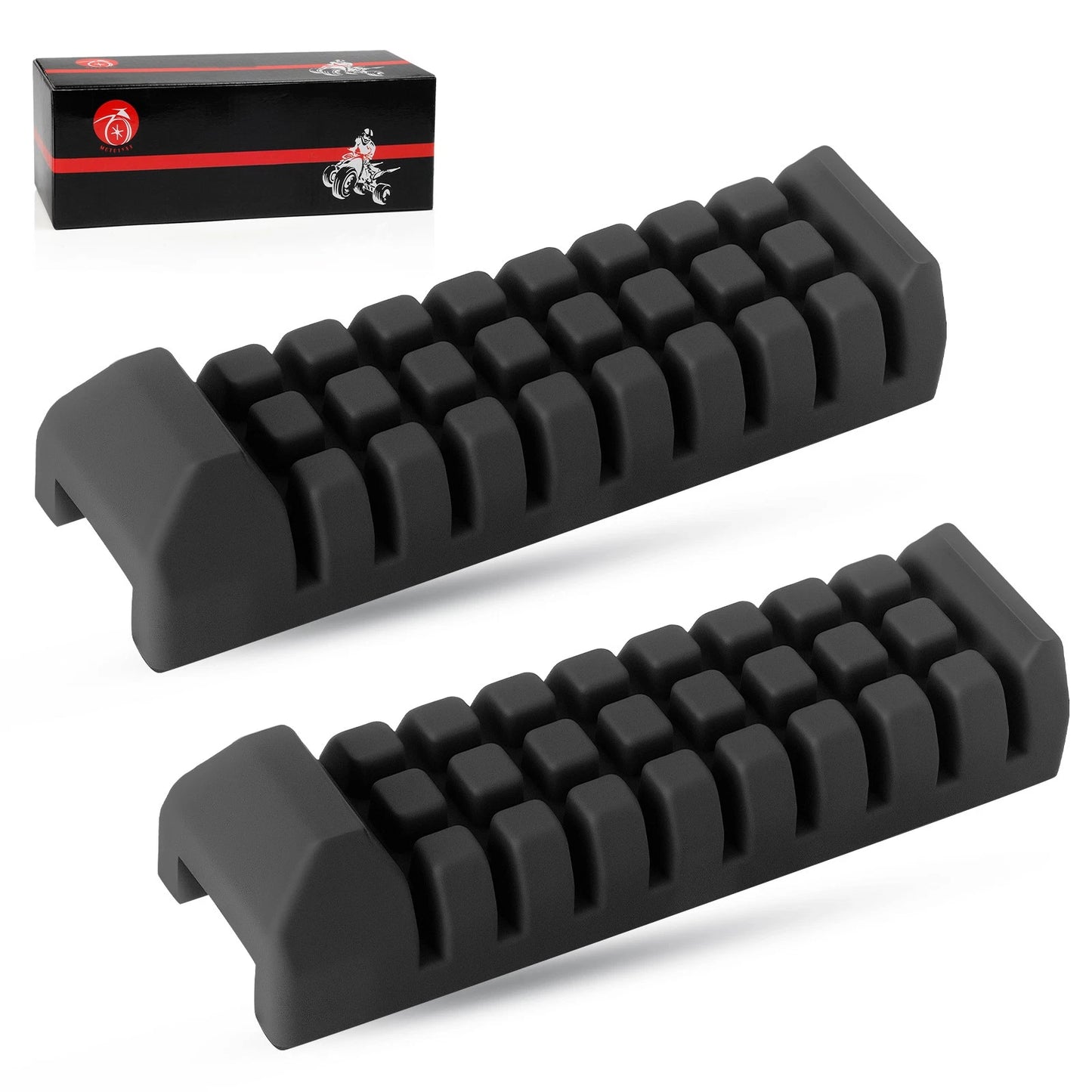 2pcs Foot Peg Rest Rubber for Suzuki QuadSport LT80 1987-2006, LT80S 1987-1995