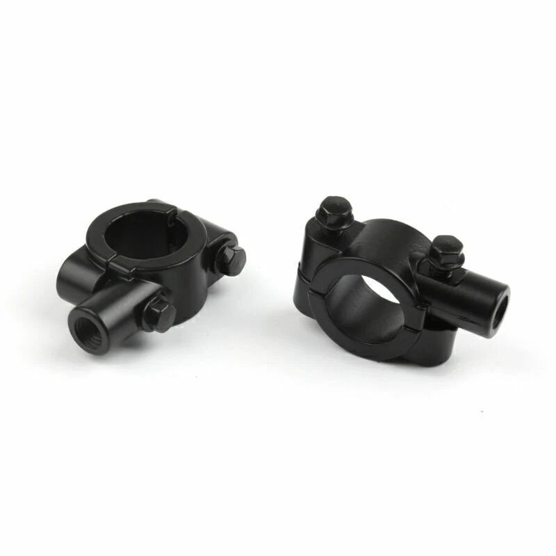 2 x 22mm Mirror Clamp for Motorcycle Handlebar M10