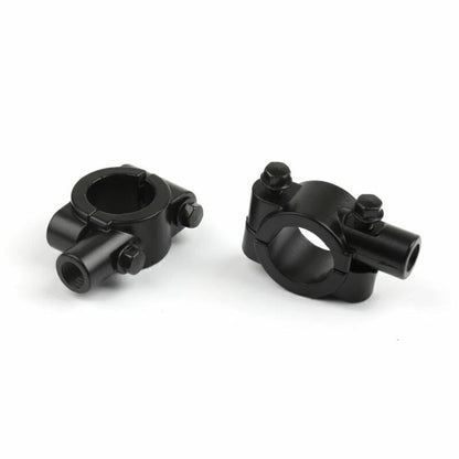 2 x 22mm Mirror Clamp for Motorcycle Handlebar M10
