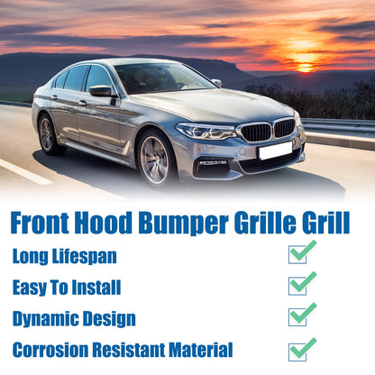 Front Hood Bumper Grille for BMW 530i xDrive 540i M5 G30 (2017-2023)