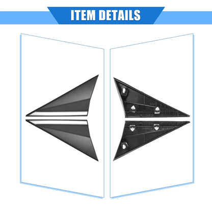 2 x Left Right Mirror Corner Triangle Covers for Hyundai Elantra (2014-2016)