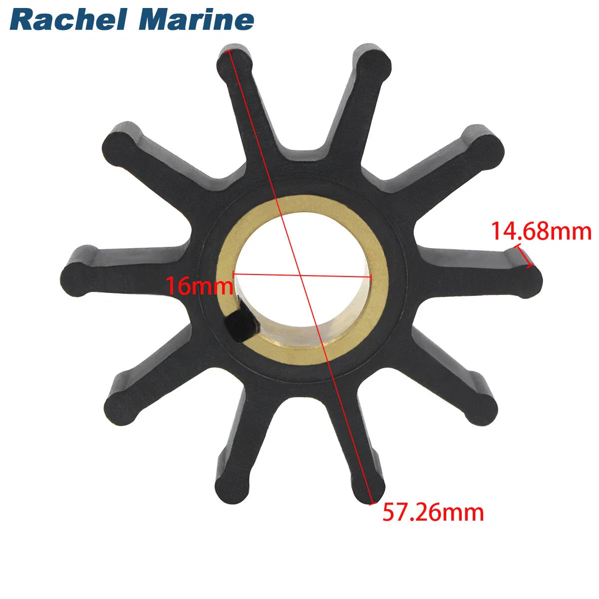 Water Pump Impeller for Chrysler Force 35/45/55 HP Outboard (1988-1995)