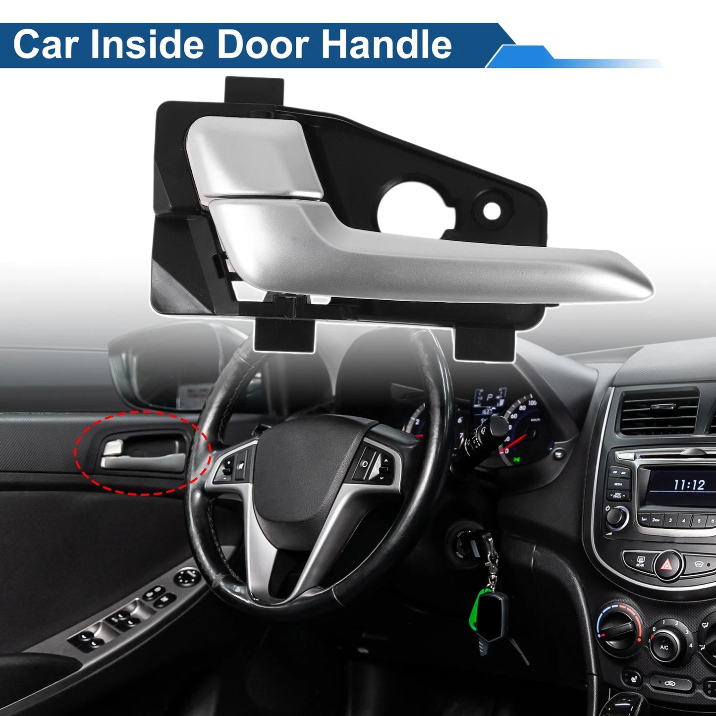 Front Passenger Side Door Handle for Kia Picanto (2011-2016)
