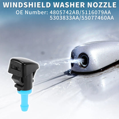 2 x Front Windshield Washer Nozzles for Dodge Durango (2004-2009)