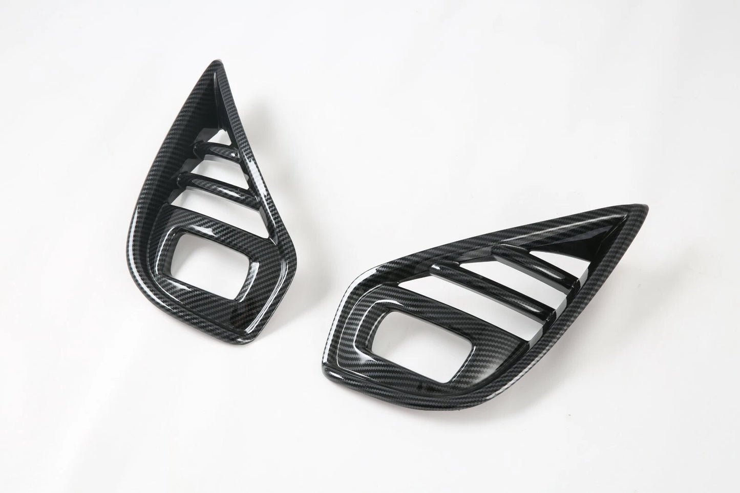 Carbon Fiber Front Fog Light Lamp Covers for Toyota Highlander (2020-2023)