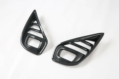 Carbon Fiber Front Fog Light Lamp Covers for Toyota Highlander (2020-2023)