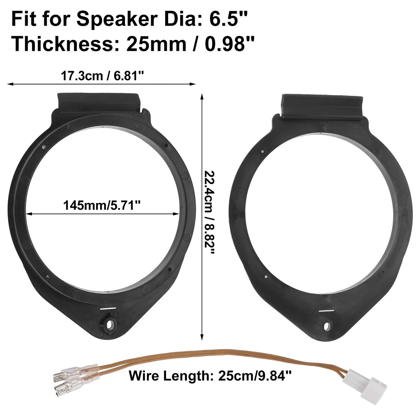 6.5" Speaker Adapter Spacer Ring for Chevy Silverado 1500