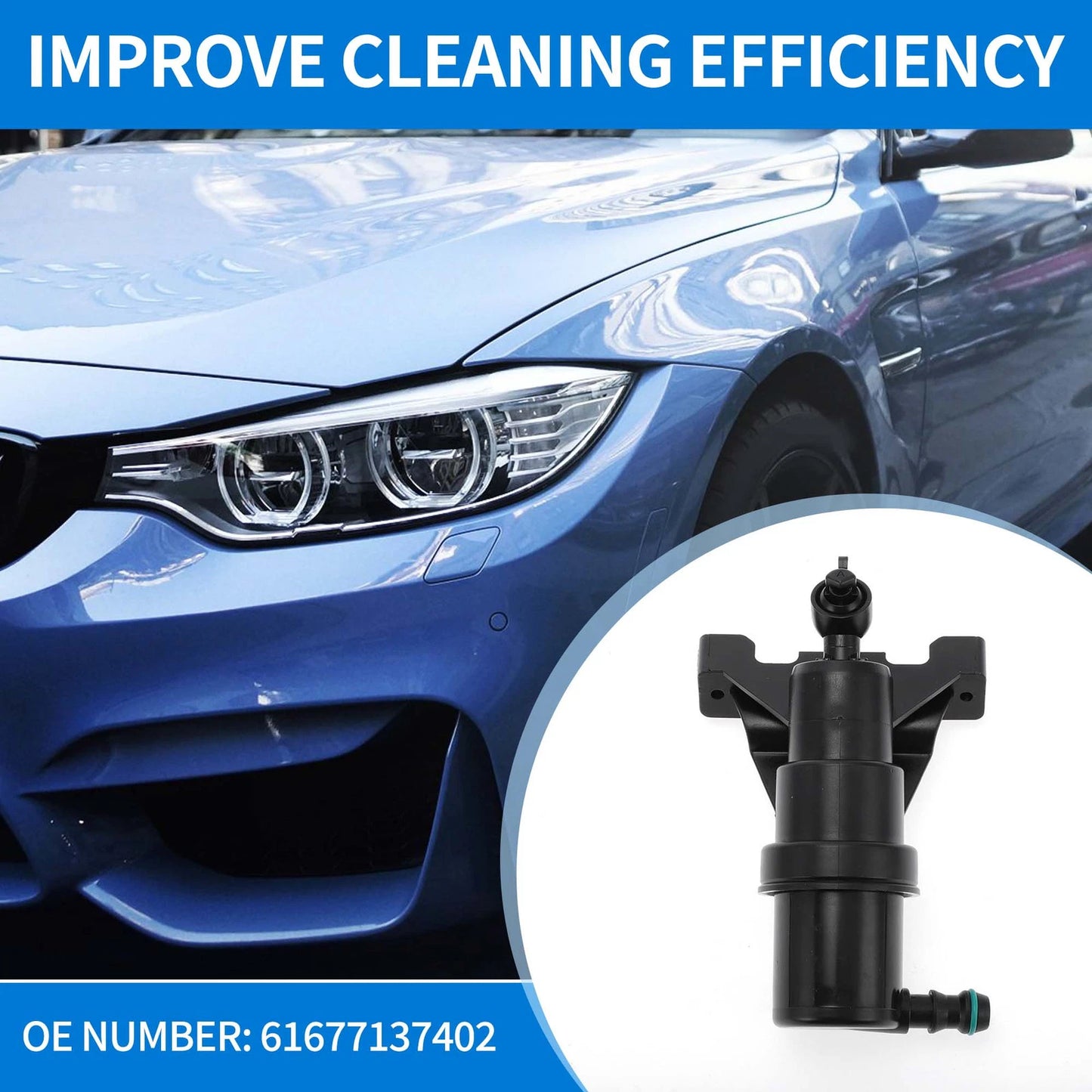 Front Right Headlight Washer Nozzle for BMW 750i 760Li 745i (2006-2015)