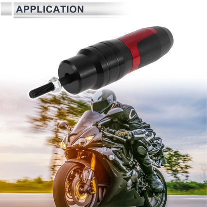 Slider Frame 10mm Aluminum Alloy Red for Motorcycle