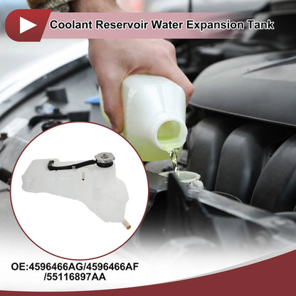 Coolant Expansion Overflow Tank with Cap for Dodge Charger