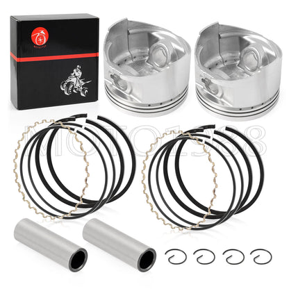 Engine Top End Rebuild Kit Piston Gasket for Kawasaki Mule (1998–2007)
