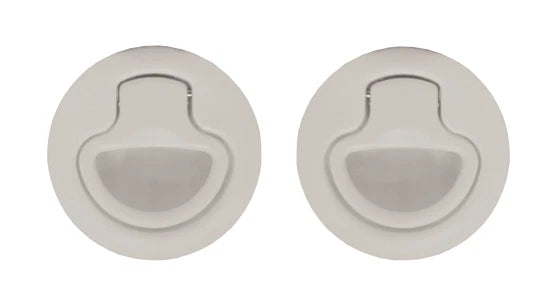 2 x Flush Mount Pull Latch for Boat/Caravan/4WD, 62mm, 18mm Deep