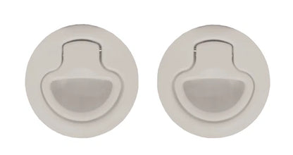 2 x Flush Mount Pull Latch for Boat/Caravan/4WD, 62mm, 18mm Deep