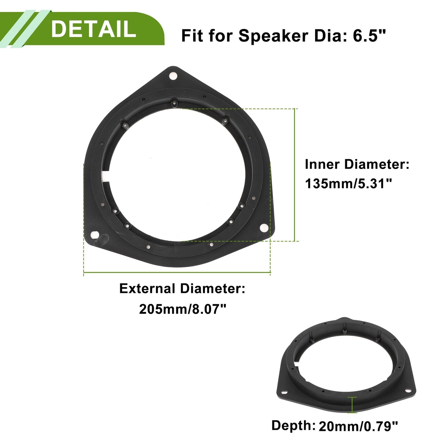 Speaker Spacer Adapter for Toyota Corolla (2 pcs)
