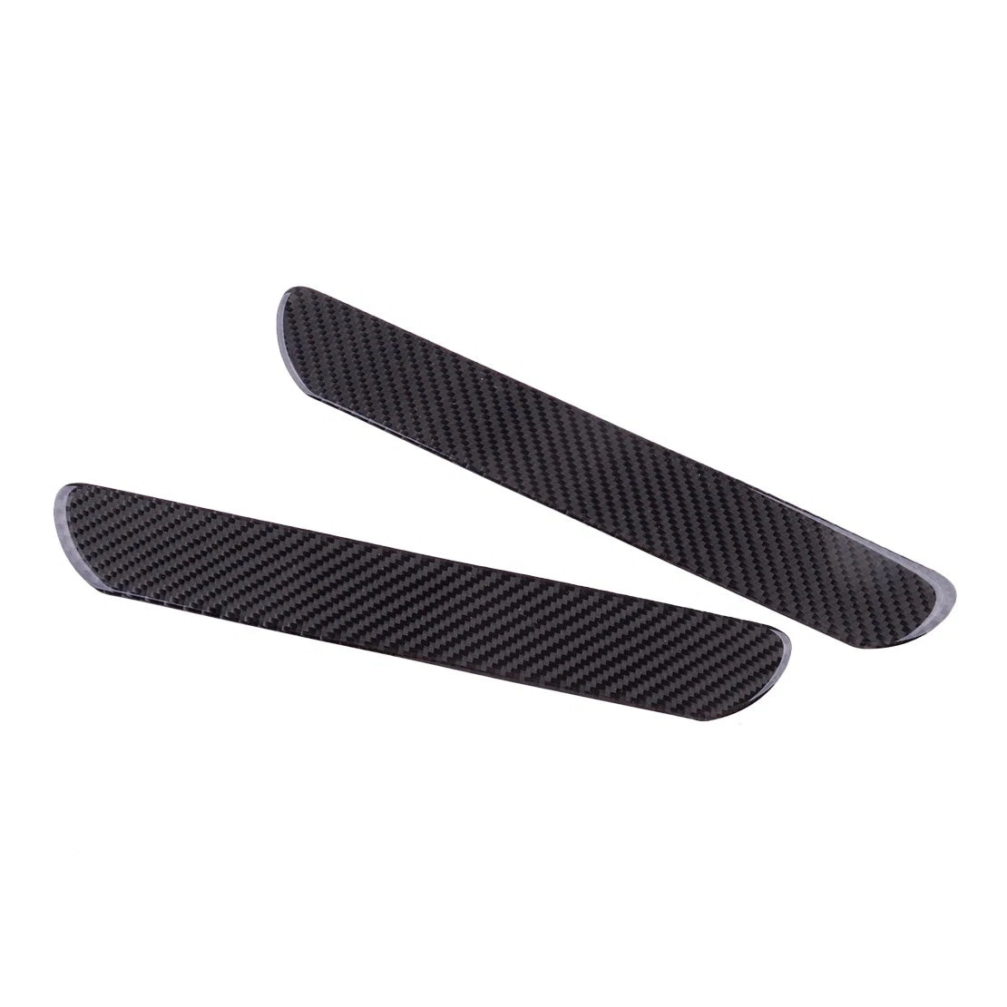 2 x Small Carbon Fiber Door Sill Cover for Car (Fits Various Models)