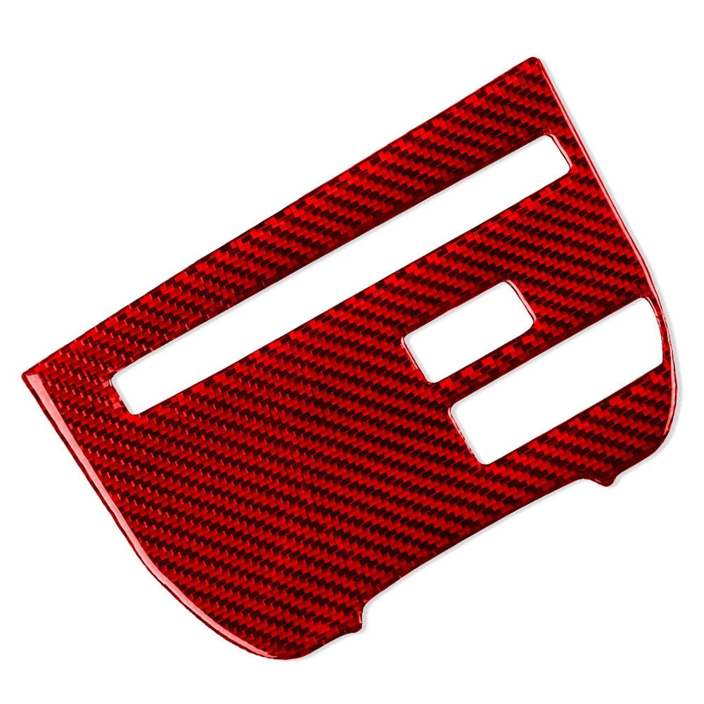Carbon Fiber Red Central Console CD Panel Cover Trim for Nissan GTR R35 (08-16)