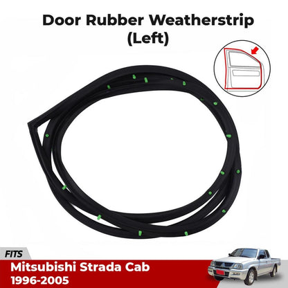 Door Rubber Seal Front LH Fits Mitsubishi L200 Strada Triton Cab UTE 1996-05 D09