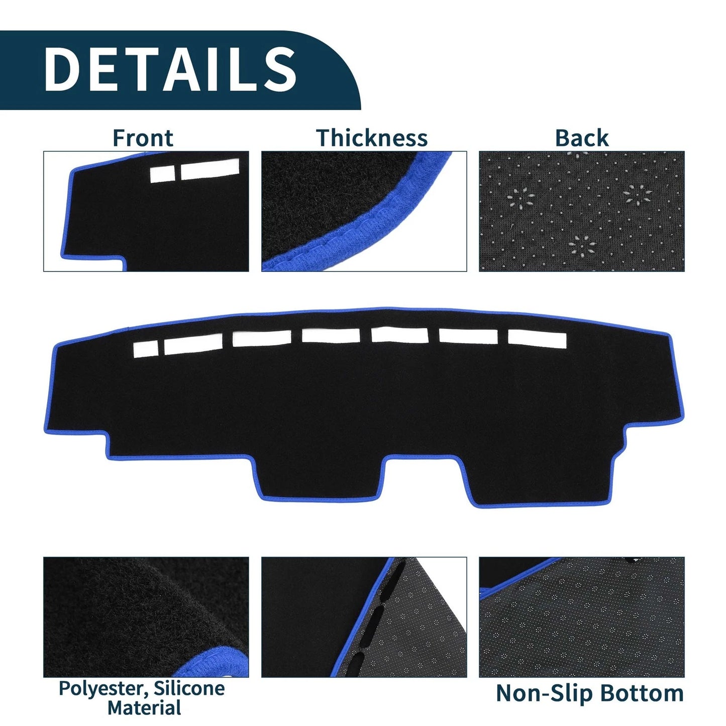 Dashboard Cover Mat for Honda N-VAN JJ1 JJ2 Sun Protector (2018-2023)