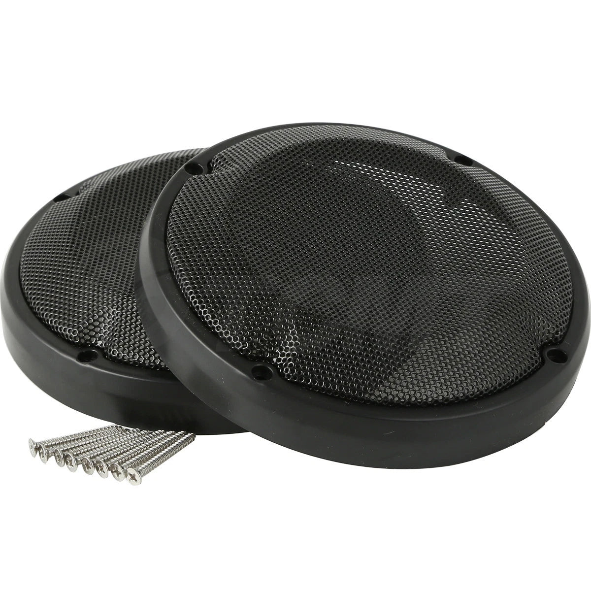 6.5" Black Lower Vented Speaker Grills for Harley Touring (1983-2024)