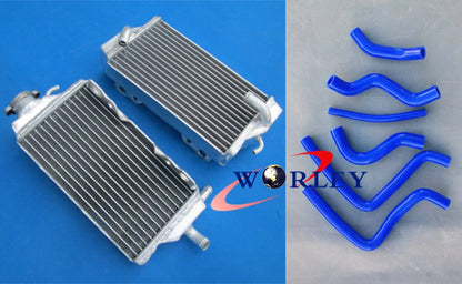 Aluminum Radiator + Red Silicone Hose for Honda CR125R (2000-2001)