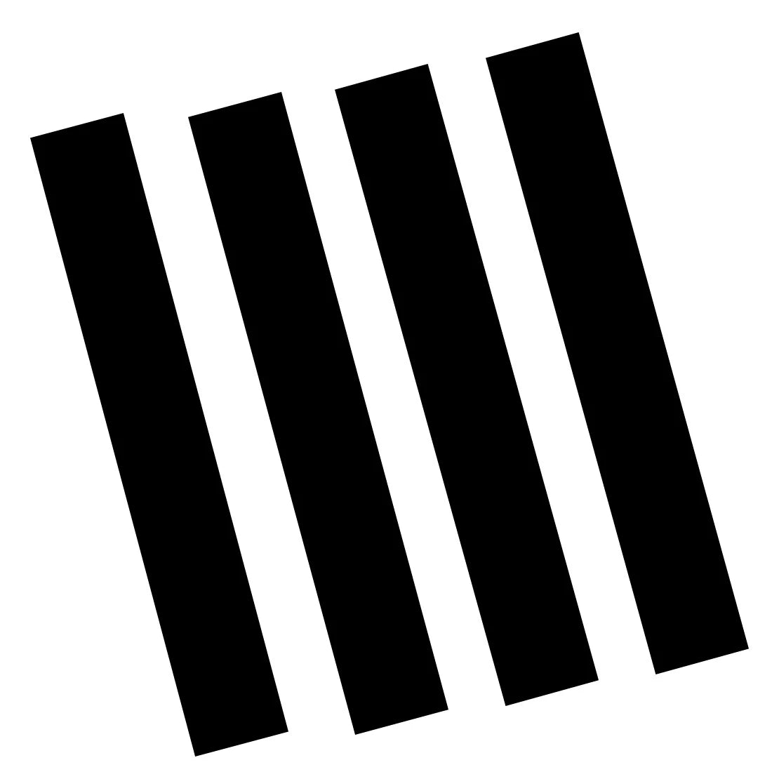 Fender Stripe Vinyl Decal Sticker for Car SUV - Waterproof Black