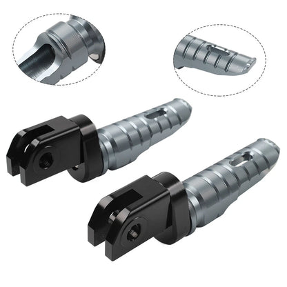 Grey Front Footrests for Daytona 660, Speed Triple 1200 RR (2021-2024)