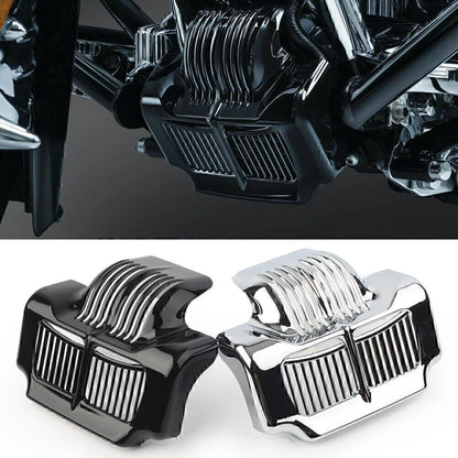 Black Stock Oil Cooler Cover for Harley Touring Electra Road Street Glide (11-15)