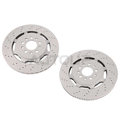 2 x front rotors for Alfa Romeo Giulia Stelvio Quadrifoglio (2017–2024)