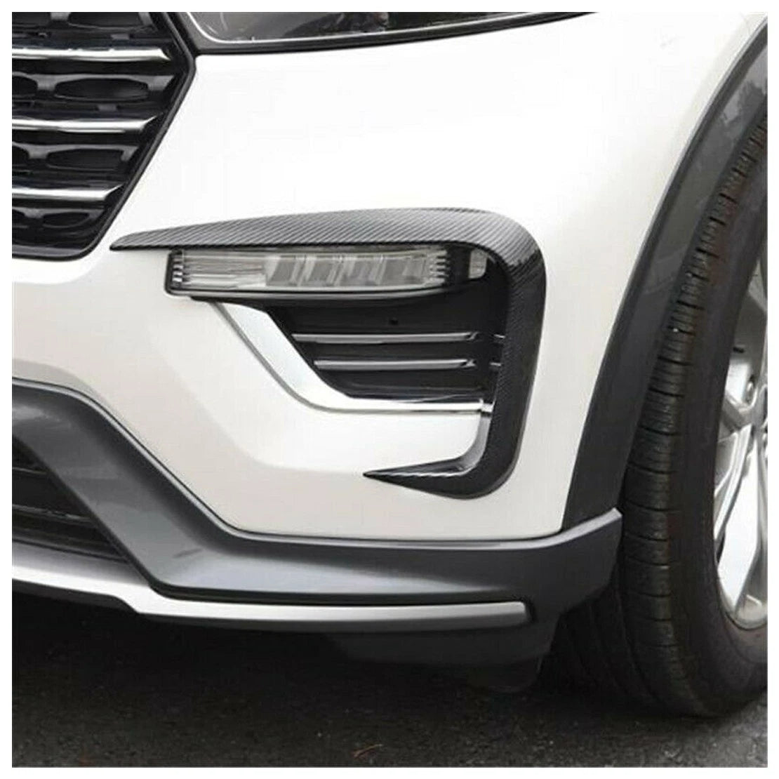Fog Light Eyebrow Cover Trim for Ford Explorer (2020-2021)