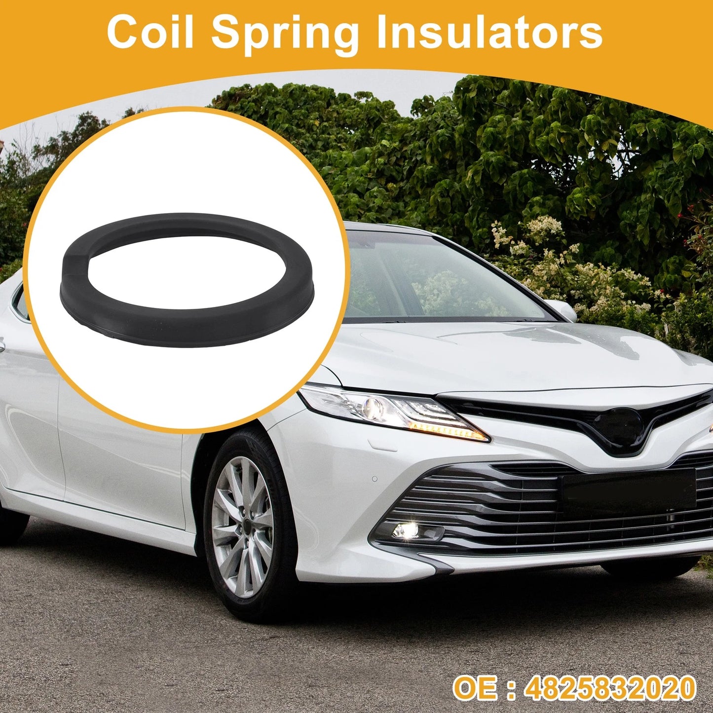Coil Spring Insulators for Toyota Highlander Rubber 1 x (2001-2023)