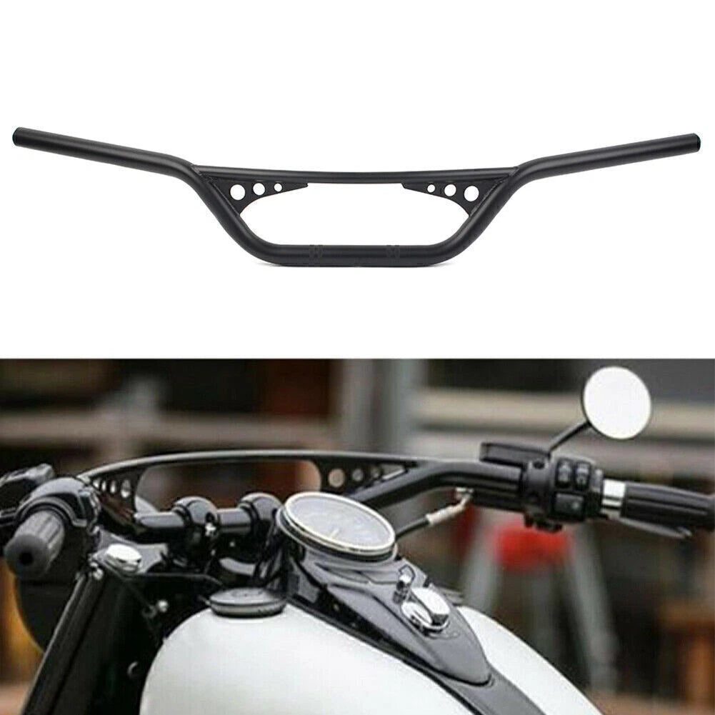 1" Z-Bar Handlebar for Harley Honda Yamaha Suzuki Motorcycle Black